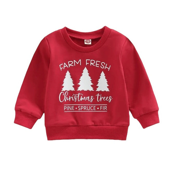 (OOPSIE) Farm Fresh Christmas Trees Sweatshirt