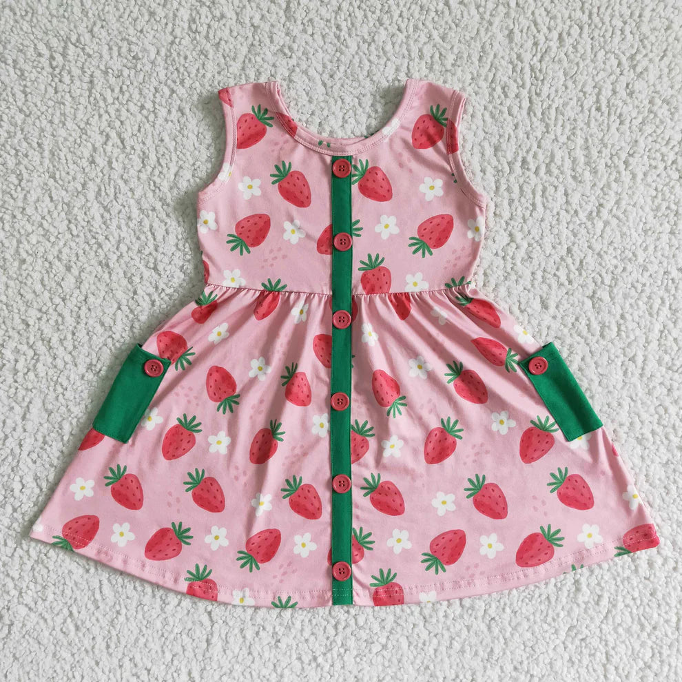 Sleeveless Strawberry Dress