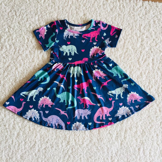 Blue Dinosaur Dress