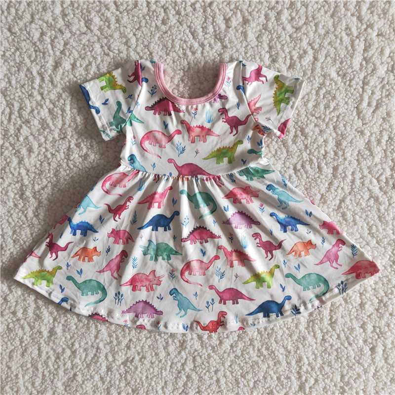 Pink Dinosaur Dress